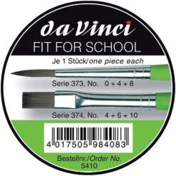 Da Vinci Da-Vinci Pinsel Junior 5410 Fit For School & Hobby, Haarpinsel Flach & Rund, Versch. Größen, 6 Stück 9 Da Vinci Da-Vinci Pinsel Junior 5410 Fit For School & Hobby, Haarpinsel Flach & Rund, Versch. Größen, 6 Stück -Einrichtungsgeschäft 3ff742184fc1d04ca2ef643c8fb0427b0846a836 pinsel da vinci junior 5410 fit for school und hobby
