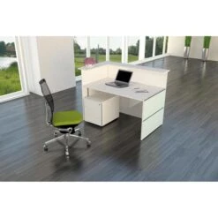 Kerkmann Empfangstheke Atlantis, Weiß / Weiß, 150 X 110 X 92cm, Kompakttheke -Einrichtungsgeschäft 409ceddc62e9097fb847b479a367b2decd9d60ff empfangstheke kerkmann atlantis