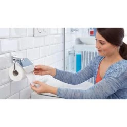 Tesa Toilettenpapierspender Hukk Mit Deckel 40247, Ohne Bohren, Metall, Für 1 Kleinrolle, Silber -Einrichtungsgeschäft 4332772df93c6395a520b659336722e1a9879962 toilettenpapierspender tesa hukk mit deckel 40247