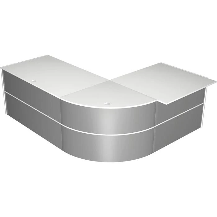 Kerkmann Empfangstheke Padua 2, 3539, Silber / Weiß, 232 X 74 X 183cm, Bogentheke 3 Kerkmann Empfangstheke Padua 2, 3539, Silber / Weiß, 232 X 74 X 183cm, Bogentheke