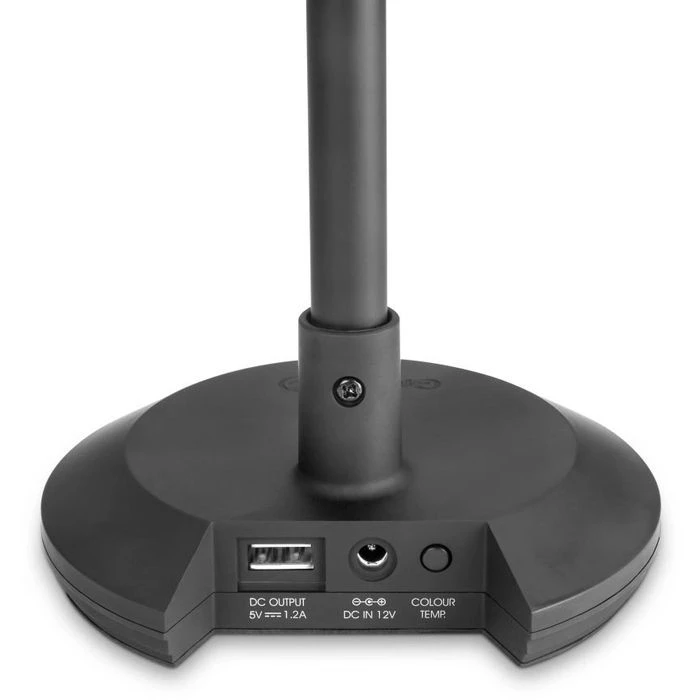 Gravity Schreibtischlampe PL 2B LED, Dimmbar, USB, Standfuß, Schwarz 6 Gravity Schreibtischlampe PL 2B LED, Dimmbar, USB, Standfuß, Schwarz – Bild 4