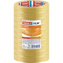 Tesa Klebeband 57388, Tesafilm, 15mm X 66m, KernØ 76mm, Transparent, 10 Stück