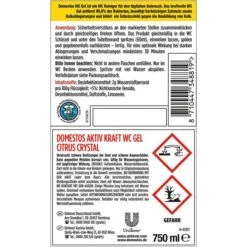 Domestos WC-Reiniger Aktiv Kraft Citrus Fresh, WC Gel, Beseitigt 99,9% Der Bakterien, 1 Liter 15 Domestos WC-Reiniger Aktiv Kraft Citrus Fresh, WC Gel, Beseitigt 99,9% Der Bakterien, 1 Liter -Einrichtungsgeschäft 465102f105fa5db1ec2d61e395b81470ed322fd7 wc reiniger domestos aktiv kraft citrus fresh