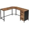 Vasagle Schreibtisch LWD74X, Braun, Mit 2 Standcontainer, Maße: 149 X 149cm, L-Form -Einrichtungsgeschäft 4e0da99cafe046265cc72cab3b2e2a19612ec12e schreibtisch vasagle lwd74x braun