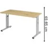 Hammerbacher Schreibtisch O-Serie, Asteiche, Verstellbar, 140 X 65-85 X 67,2cm, Mini Office -Einrichtungsgeschäft 4f3c2e696338f2877784168fc833be43c3bcf3b6 schreibtisch hammerbacher o serie asteiche