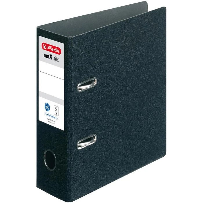 Herlitz MaX.file 5175807 Ordner, A5 Hoch, Breit, Hartpappe, Schwarz 3 Herlitz MaX.file 5175807 Ordner, A5 Hoch, Breit, Hartpappe, Schwarz