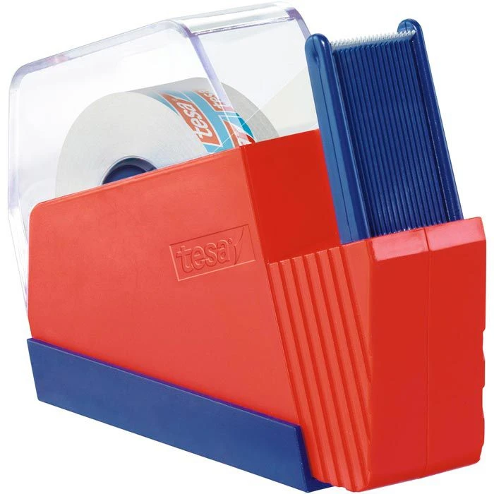 Tesa Klebefilmabroller 57320, Rot/blau, Wandabroller Für Kleberollen 15mm X 33m 3 Tesa Klebefilmabroller 57320, Rot/blau, Wandabroller Für Kleberollen 15mm X 33m