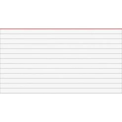 Brunnen Karteikarten 102260100, A6, Liniert, Weiß, 100 Stück