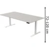 Kerkmann Schreibtisch Move 3, 3819, Lichtgrau, Elektrisch Höhenverstellbar, 200 X 72-120 X 100cm -Einrichtungsgeschäft 53a2503a4133016ef278d6ed5d12923991b43b2f schreibtisch kerkmann move 3 3819 lichtgrau