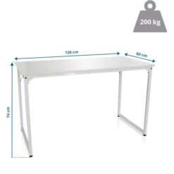 HJh-OFFICE Schreibtisch Workspace II 821001, Maße: 120 X 60cm, Weiß -Einrichtungsgeschäft 57cbd8fd6d84e6ef98659cc690859ba6d1af422a schreibtisch hjh office workspace ii 821001