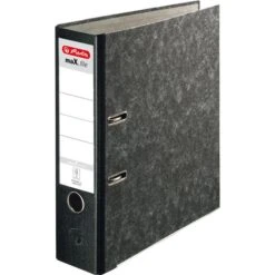 Herlitz MaX.file Nature Pocket 10900256 Ordner, A4, Breit, Karton, Wolkenmarmor