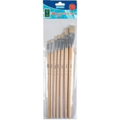 Stylex Pinsel 28682, 8 Stück, Borstenpinsel, 8 Verschiedene Größen