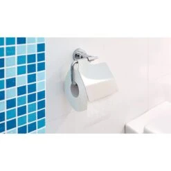 Tesa Toilettenpapierspender Luup Mit Deckel 40288, Ohne Bohren, Metall, Für 1 Kleinrolle, Silber -Einrichtungsgeschäft 5b3ed259f20868d3168cd001e335b29697166340 toilettenpapierspender tesa luup mit deckel 40288