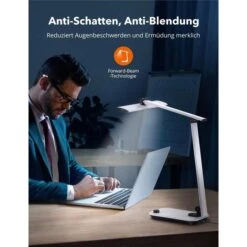 TaoTronics Schreibtischlampe TT-DL092 LED, Standfuß, Dimmbar, USB, Lichtsensor -Einrichtungsgeschäft 5b5c7dc272eaa7ea5fd845cb56f90d6406204164 schreibtischlampe taotronics tt dl092 led