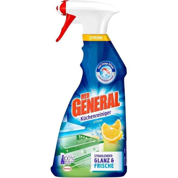 Der-General Hygienereiniger Zitrone, Küchenreiniger, Spray, 500ml 3 Der-General Hygienereiniger Zitrone, Küchenreiniger, Spray, 500ml