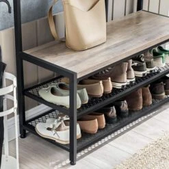 Vasagle Garderobenständer HSR086B02, Mit 24 Haken, Metall / Holz, Schwarz / Graubraun 14 Vasagle Garderobenständer HSR086B02, Mit 24 Haken, Metall / Holz, Schwarz / Graubraun -Einrichtungsgeschäft 5bc4b35c504d09b7afdf4ce1cb41d77b385cc078 garderobenstaender vasagle hsr086b02