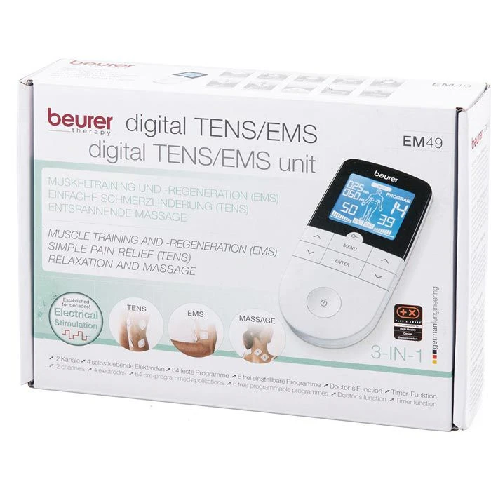 Beurer Elektrostimulationsgerät EM 49, 2 Kanäle, Schmerztherapie, Massage, TENS + EMS 7 Beurer Elektrostimulationsgerät EM 49, 2 Kanäle, Schmerztherapie, Massage, TENS + EMS – Bild 5