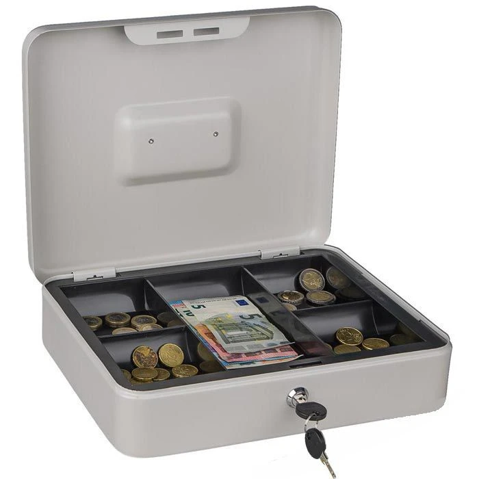 Burg Wächter Burg-Wächter Geldkassette Money 5030, Weiß, 30 X 9 X 24 Cm, 5 Münzfächer 3 Burg Wächter Burg-Wächter Geldkassette Money 5030, Weiß, 30 X 9 X 24 Cm, 5 Münzfächer