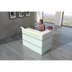 Kerkmann Empfangstheke Atlantis, Weiß / Weiß, 150 X 110 X 92cm, Kompakttheke -Einrichtungsgeschäft 63b51af8cd0076629ea519870888b88d53710814 empfangstheke kerkmann atlantis