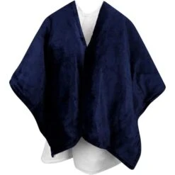 Navaris Heizdecke Poncho, Blau / Weiß, 3 Temperaturen, Abschaltautomatik, 180 X 130cm -Einrichtungsgeschäft 666d19817e3e0e80500ed6517050dfe2d49b9aaf heizdecke navaris poncho blau weiss