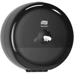 Tork Toilettenpapierspender SmartOne Mini, 681008, T9, Kunststoff, Für Mini Jumbo Rollen, Schwarz -Einrichtungsgeschäft 68896559745d4d1d987bff8cdb5772412700f6be toilettenpapierspender tork smartone mini 681008