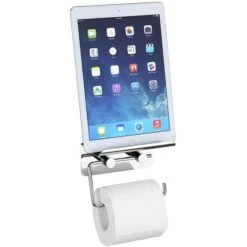 Wenko Toilettenpapierspender 21809100, Edelstahl, Für 1 Kleinrolle, Mit Ablage, Silber -Einrichtungsgeschäft 6b1c208a100eefd7af8cf90d9d917beaf74deb93 toilettenpapierspender wenko 21809100