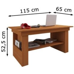 VCM Couchtisch Kobila 915188, Buche, Aus Holz, 115 X 52,5 X 65cm, Rechteckig -Einrichtungsgeschäft 6c3ab4fb32e36faad15eaf1804598691a0c5218f couchtisch vcm kobila 915188 buche