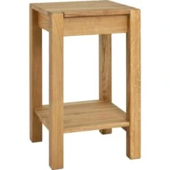 Haku-Möbel Beistelltisch 30316, Eiche, Aus Massivholz, 35 X 60 X 35cm, Quadratisch