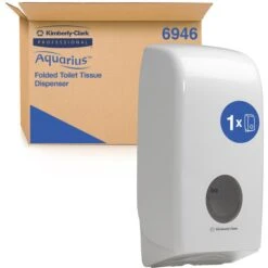 Kimberly Clark Kimberly-Clark Toilettenpapierspender Aquarius, 6946, Kunststoff, Zur Einzelblattentnahme, Weiß -Einrichtungsgeschäft 6f07c5b356b173736eda55866259b468564d9715 toilettenpapierspender kimberly clark aquarius