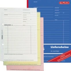 Herlitz 205 Lieferscheinbuch A5 3 X 40 Blatt SD