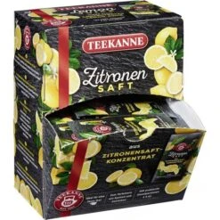 Teekanne Zitronensaft Portionssticks, Je 4ml, 100 Stück -Einrichtungsgeschäft 70e72bc218303a0383d122a1b42068e498770a9d zitronensaft teekanne portionsbeutel