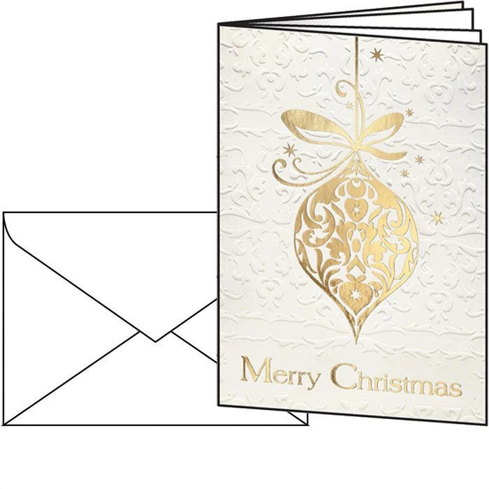 Sigel Weihnachtskarte DS049, Golden Fantasy, A6, Mit Umschlag, 10 Stück 3 Sigel Weihnachtskarte DS049, Golden Fantasy, A6, Mit Umschlag, 10 Stück