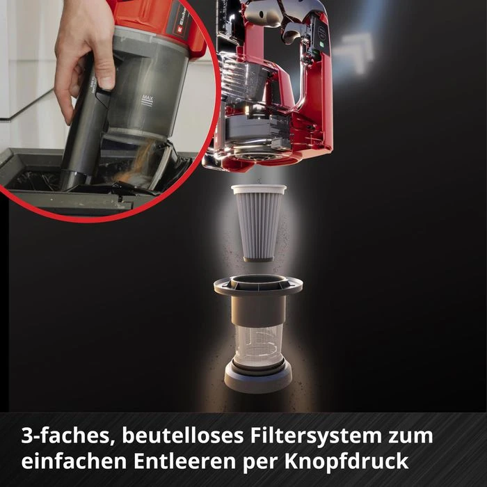 Einhell Staubsauger TE-SV 18 Li-Solo, Beutellos, Sologerät 18 V, 80 Min. Laufzeit (6Ah) 8 Einhell Staubsauger TE-SV 18 Li-Solo, Beutellos, Sologerät 18 V, 80 Min. Laufzeit (6Ah) – Bild 6