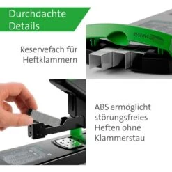 Novus Heftgerät B 50, Re+new, Blockhefter, Heftleistung 140 Blatt, Schwarz -Einrichtungsgeschäft 76c0cef38dfa9ad48ce118bad8686c6b31f57f41 heftgeraet novus b 50 re plus new