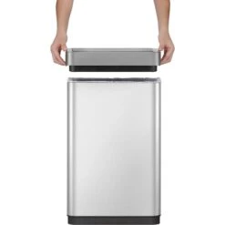 EKO Mülleimer Mirage X, VB 926080, Sensor, Silber, Aus Edelstahl, 80 Liter -Einrichtungsgeschäft 7838f0ca1f83b732250f24cb966233559c3eaa31 muelleimer eko mirage x vb 926080 sensor silber