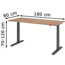 Hammerbacher Schreibtisch XMKA 19, Nussbaum, Elektrisch Höhenverstellbar, 180 X 70-120 X 80cm 11 Hammerbacher Schreibtisch XMKA 19, Nussbaum, Elektrisch Höhenverstellbar, 180 X 70-120 X 80cm -Einrichtungsgeschäft 78403fe9ad174518f48b7e89c08f5be1434a21d6 schreibtisch hammerbacher xmka 19 nussbaum