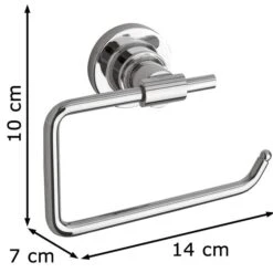 Tesa Toilettenpapierspender Luup, 40287, Ohne Bohren, Metall, Für 1 Kleinrolle, Silber -Einrichtungsgeschäft 7babae82b5dd3d3e06659ddea6f79ddf5a5f91f3 toilettenpapierspender tesa luup 40287