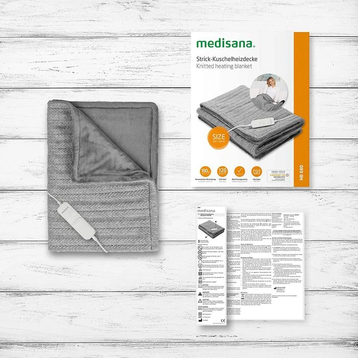 Medisana Heizdecke HB 680 Strick-Kuschelheizdecke, 160 X 120cm, Abschaltautomatik, Überhitzungsschutz 10 Medisana Heizdecke HB 680 Strick-Kuschelheizdecke, 160 X 120cm, Abschaltautomatik, Überhitzungsschutz – Bild 8