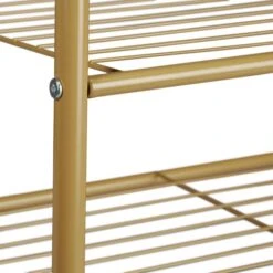 Relaxdays Garderobenständer Sandra, 10020565, Mit 2 Ablagen & 4 Haken, Metall, Hellbraun -Einrichtungsgeschäft 7d0820a7c9bd68186da8b9ff016bab53b7c51088 garderobenstaender relaxdays sandra 10020565