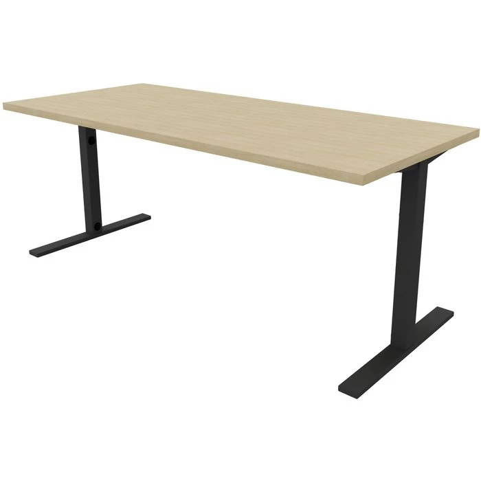 Quadrifoglio Schreibtisch Idea+ Tube, Maße: 180 X 80cm, Eiche / Dunkelgrau 3 Quadrifoglio Schreibtisch Idea+ Tube, Maße: 180 X 80cm, Eiche / Dunkelgrau