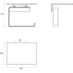 Emco Toilettenpapierspender Loft, Mit Ablage, Aluminium, Für 1 Kleinrolle, Chrom -Einrichtungsgeschäft 820c897f7cdb41204cf1a0ba6fc0869c24180a30 toilettenpapierspender emco loft mit ablage