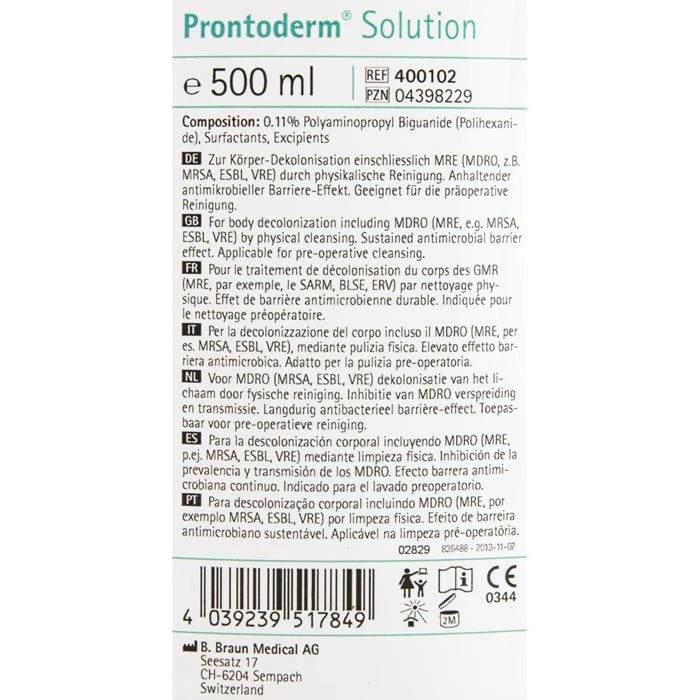 B.Braun Desinfektionsmittel Prontoderm, 400102, Hautdesinfektion, 500ml 5 B.Braun Desinfektionsmittel Prontoderm, 400102, Hautdesinfektion, 500ml – Bild 3