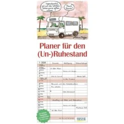 Korsch Familienplaner (Un-)Ruhestand, Jahr 2023, 1 Monat Auf 1 Seite, Mit 3 Spalten, 19 X 47cm
