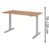 Hammerbacher Schreibtisch XMKA 16, Nussbaum, Elektrisch Höhenverstellbar, 160 X 70-120 X 80cm -Einrichtungsgeschäft 879ddfe6db262b4b5682ed5e20da025b9eb6665a schreibtisch hammerbacher xmka 16 nussbaum