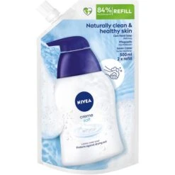 Nivea Seife Pflegeseife Creme Soft, Flüssigseife, Nachfüllbeutel, 500ml