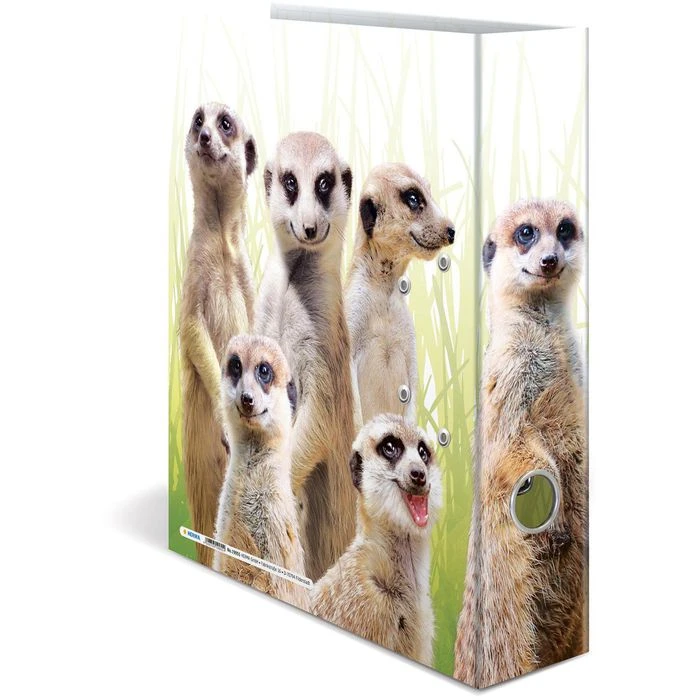 Herma Ordner 19955 Exotische Tiere, Karton, A4, 7cm, Motiv Erdmännchentruppe 6 Herma Ordner 19955 Exotische Tiere, Karton, A4, 7cm, Motiv Erdmännchentruppe – Bild 4