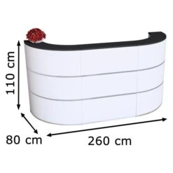 Kerkmann Empfangstheke Cento 3a, 3856, Weiß / Anthrazit, 260 X 110 X 80cm, Rezeption -Einrichtungsgeschäft 8c9b95898b73146f297557590c70eb024a7e9c46 empfangstheke kerkmann cento 3a 3856