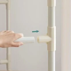 Songmics Garderobenständer RDR02WT, Bis 70 Kg, Mit 2 Kleiderstangen Und 2 Ablagen, Metall, Weiß -Einrichtungsgeschäft 8ed35725ab1c8cb10e5096cb990b914791b893fe garderobenstaender songmics rdr02wt bis 70 kg