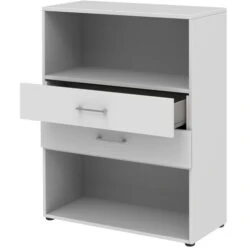 Röhr Kommode Direct.office, Weiß, Mit Regalfach Und Schubladen, 80 X 107,2 X 34,4cm -Einrichtungsgeschäft 91649475075523bf472f3ecadef043d3aa8946a6 kommode roehr direct.office weiss