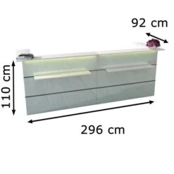 Kerkmann Empfangstheke Atlantis, Weiß / Weiß, Rezeption -Einrichtungsgeschäft 961ac8bed7e1f4591fc7347a4b0b20b518ad48e6 empfangstheke kerkmann atlantis